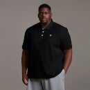 Plain Polo Shirt - Jet Black - Plus