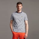 2 Colour Stripe T-shirt - Navy