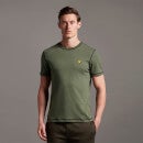 Contrast Seams Tee - Cactus Green