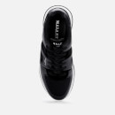 MALLET Men's Marquess Leather Running Style Trainers - Black - UK 7