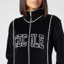 Être Cécile Women's Cecile Varsity Bomber Jacket - Black - M