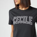 Être Cécile Women's Cecile Varsity Classic T-Shirt - Washed Black