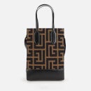 Balmain Women's Shopping Bag Monogram Jacquard - Green/Black