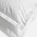 ESPA White 100% Egyptian Cotton Sateen Stripe Duvet Set - Single