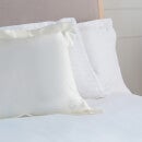 ESPA Home Oxford Edge Silk Pillowcase - Pearl White