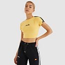 Women's Latus Cropped T-Shirt Yellow