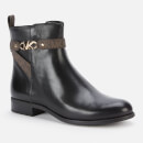 MICHAEL Michael Kors Women's Farrah Leather Flat Ankle Boots - Black - UK 4