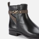 MICHAEL Michael Kors Women's Farrah Leather Flat Ankle Boots - Black - UK 4