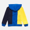 Guess Boys' Hooded Active Hoodie - Blue and Yellow - 3 Years