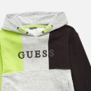 Guess Boys' Hooded Active Top - Lime Green Multi - 7 Years