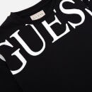 Guess Girls' Cropped Logo Active Sweatshirt - Jet Black - 7 Years