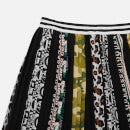 Guess Girls' Pleated Creponne Midi Skirt - Graphic Animal Mix - 7 Years