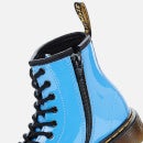 Dr. Martens Kids' 1460 Patent Lamper Lace Up Boots - Mid Blue Patent Lamper