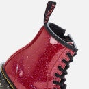 Dr Martens Kids' 1460 Patent Lamper Lace Up Boots - Bright Red Cosmic Glitter