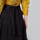 Proenza Schouler Women's Poplin Tiered Skirt - Black