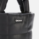 DKNY Women's Poppy - Mini Tote Bag - Nappa Pu - Black/Silver