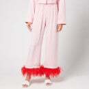 Sleeper Women's Party Pyjama Set With Feathers - Pink