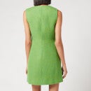 Ganni Women's Pure Wool Dress - Flash Green - EU 38/UK 10