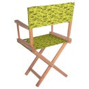 Decorsome Jaws Yellow Doodle Directors Chair