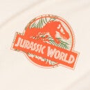 Jurassic World Logo Women's Cropped T-Shirt - Cream