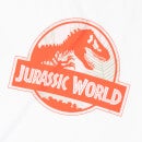 Jurassic World Pink Logo Oversized Heavyweight T-Shirt - White