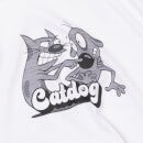 Nickelodeon Catdog Women's Cropped Ringer T-Shirt - White Black