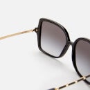 Valentino Women's Legacy Acetate Square Frame Sunglasses - Black