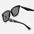 Valentino Women's Legacy Acetate Squared Frame Sunglasses - Black