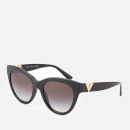 Valentino Women's Allure Acetate Cateye Sunglasses - Black
