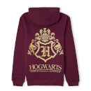 Sudadera con capucha unisex Hogwarts Signature de Harry Potter - Burdeos