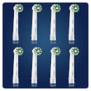 Oral B Cross Action Brush Head with CleanMaximiser - 8 Counts