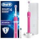 Oral-B Smart 4 4000W Electric Toothbrush - Pink