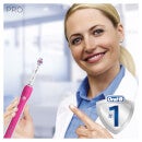 Oral-B Pro 1 650 Electric Toothbrush and Toothpaste - Pink
