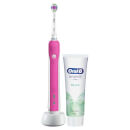 Электрическая зубная щетка и зубная паста Oral-B Pro 1 650 Electric Toothbrush and Toothpaste, оттенок Pink