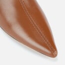 Mansur Gavriel Women's Pointy Leather Heeled Ankle Boots - Camel - UK 4