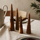 Ferm Living Twisted Candles - Set of 4 - Amber