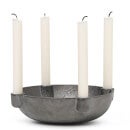 Ferm Living Bowl Candle Holder - Small - Black Brass