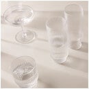Ferm Living Ripple Low Glasses - Set of 4 - Clear