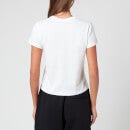 alexanderwang.t Women's Foundation Shrunk T-Shirt with Puff Logo and Bound Neck - White