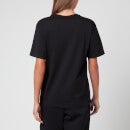 alexanderwang.t Women's Foundation T-Shirt with Puff Logo & Bound Neck - Black - XS