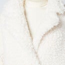 Stand Studio Women's Anika Faux Fur Cloudy Coat - Off White - FR 38/UK 10