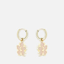 Ted Baker Women's Larli: Magnolia Lillifora Enamel Huggie Earring - Gold, Pink