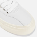 Stepney Workers Club Dellow Leather Low Top Trainers - White