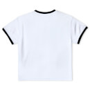 Disney Snow White Women's Cropped Ringer T-Shirt - White Black