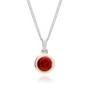 Garnet January Birthstone Pendant