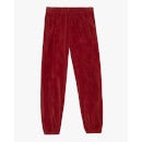 Velour Loose Fit Track Pants - Rust