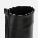 GIA BORGHINI X Pernille Women's Leather Combat Boots - Black - UK 3