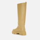 GIA BORGHINI X Pernille Women's Leather Combat Boots - Cappuccino - UK 3