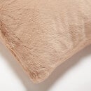 ïn home Recycled Polyester Faux Fur Cushion - Brown