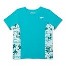 Short Sleeve Printed Splice Rashguard